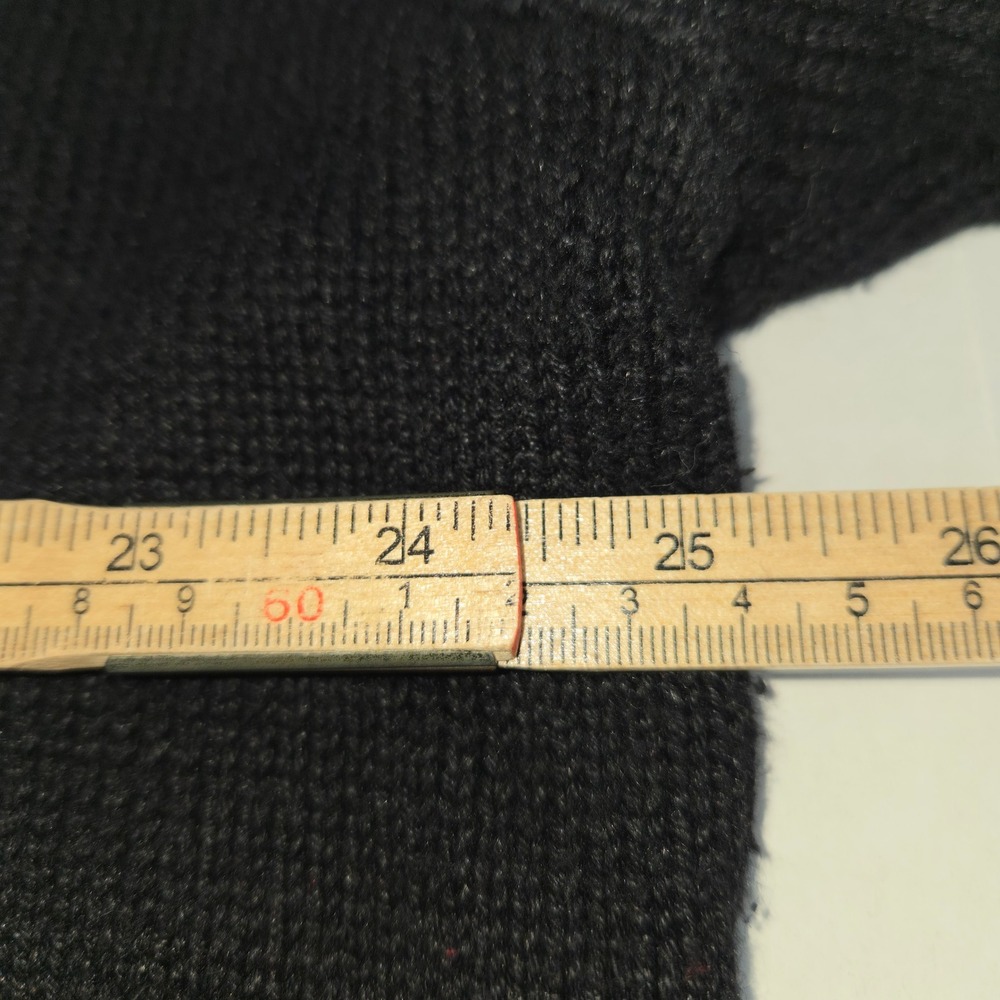 Hampshire Studio Zip Up Sweater Women 3X Black Christmas Santa Snowflake Holiday - Picture 9 of 10